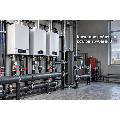 Каскадная обвязка котлов стальными трубами ВГП: расчет диаметров, защита от паразитных токов и схемы монтажа