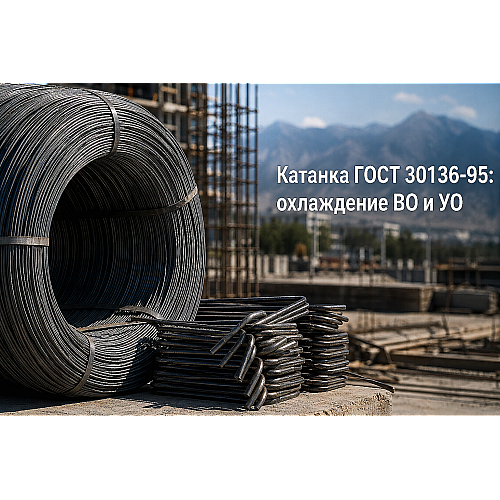 Катанка стальная ГОСТ 30136-95: выбор диаметров 6.5–10 мм, охлаждение ВО/УО, расчет веса и применение в Алматы