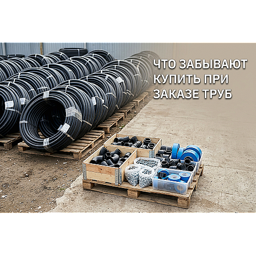 Что забывают купить при заказе труб ПЭ-100: полный чеклист комплектации водопровода
