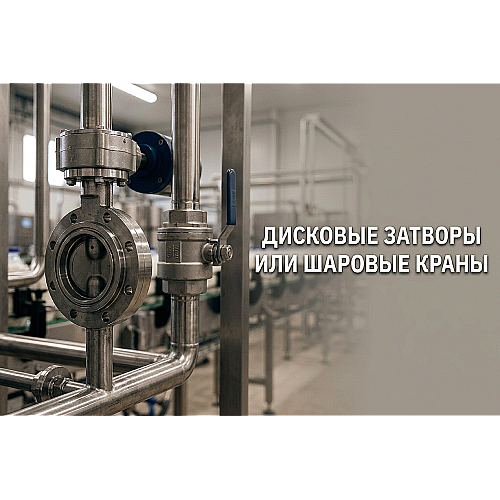 Дисковые затворы или шаровые краны из нержавеющей стали: что лучше для пищевого производства в Казахстане?