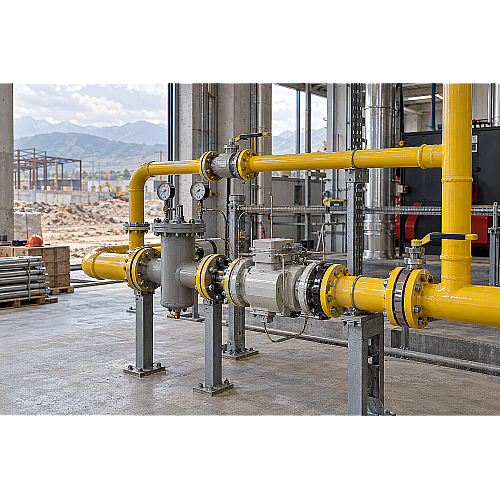 Обвязка узлов коммерческого учета газа (УУРГ) стальными трубами ВГП: расчет прямолинейных участков, байпас и согласование в Алматы