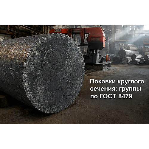Стальной кованый круг (поковка круглого сечения): группы прочности по ГОСТ 8479-70, УЗК-контроль и выбор в Казахстане