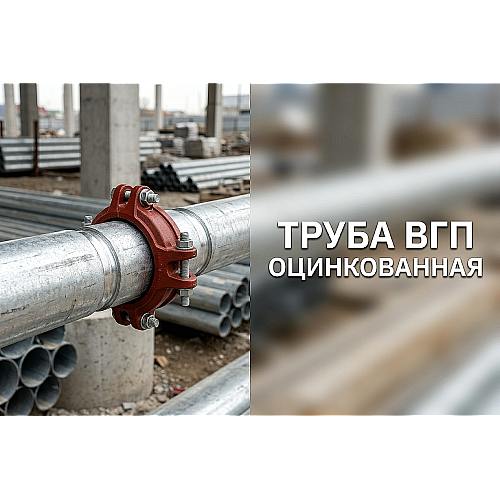 Труба ВГП оцинкованная: монтаж на грувлоки в системах пожаротушения Алматы